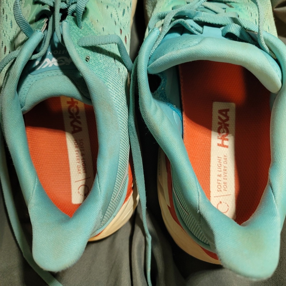 Hoka One One Women Clifton 8 1119394 AEBL Aqua Running Shoes Sneakers Size 9.5 B - Picture 3 of 8